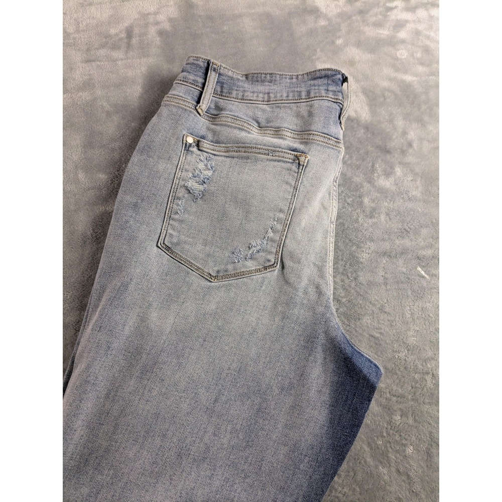 Judy Blue Jeans Womens 18W Blue High Waist Straight Fit Light Wash Stretch - Picture 12 of 15